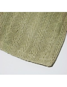 Manta color verde para el sofá y cubre butacas y cama 100% algodón 2