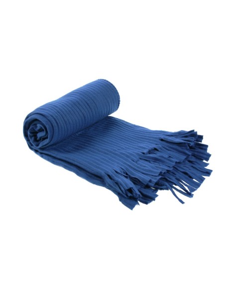 Manta para coche y sofá color azul básico. Medidas: 130x160 cm.