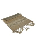 Juego de toallas de baño color crudo con cenefa ambiente estilo rustic