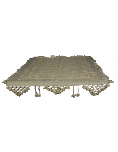 Nappe de style rustique écru avec broderie pour habiller votre table