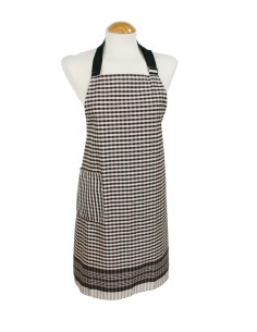 Davantal de cuina de tela de farcell ajustable de cotó amb butxaca color marró ideal regal per a dona i home davantal per cuina