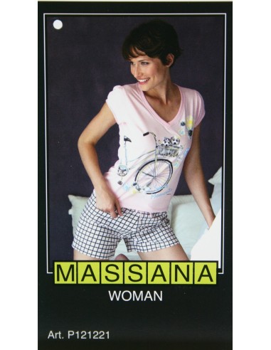 Pyjama d'été femme Massana rose