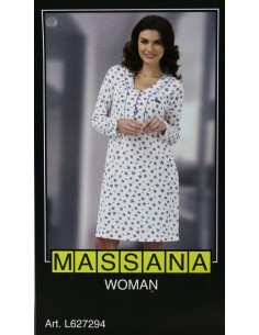 Pijama casmisola de dona Massana hivern color estampat crudoTalla S