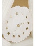 Rellotge de sobretaula artesanal de pedra d'alabastre decoració llar 