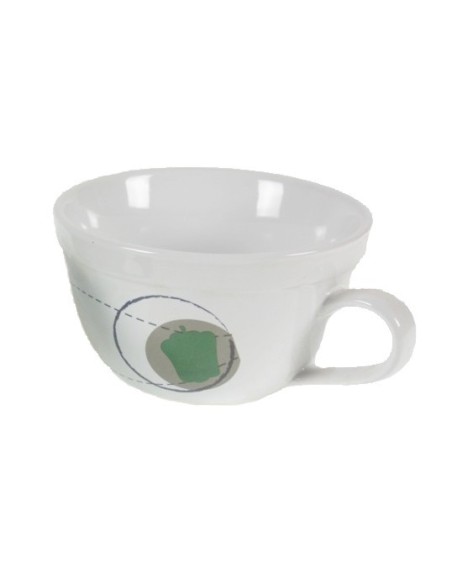 Tassa bowl sopera de ceràmica bol per a cereals color blanc parament de cuina i taula. Mesura: 7xØ15 cm.