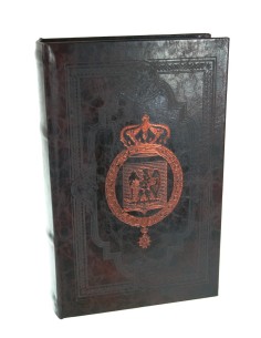 Boîte à livres avec couvertures en similicuir