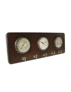 Reloj con termómetro e higrómetro