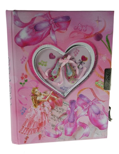 Journal pour enfants avec une touche de design attrayante en rose.