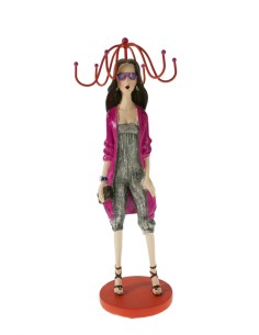 Mannequin de vitrine juvénile pendentifs bagues boucles d'oreilles