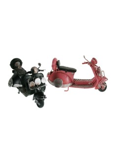Rèplica de moto vespa scooter en metall color negre. Estilo vintage 2