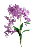Flor orquídia artificial color lila amb pètals de tela decoració adorn llar