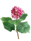 Flor artificial de Hortensia Hydrangea de color rosa y pétalos de tela decoración hogar