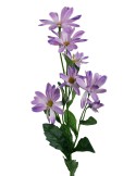 Flor ramillete margarita de color lila artificial con pétalos de tela decoración adorno hogar