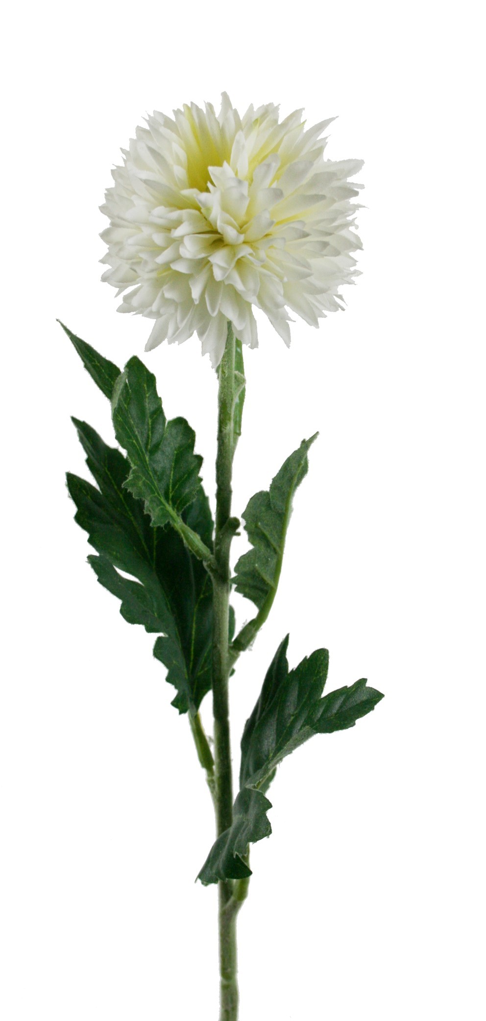 Chrysanthèmes de fleurs artificielles pétales de couleur blanche