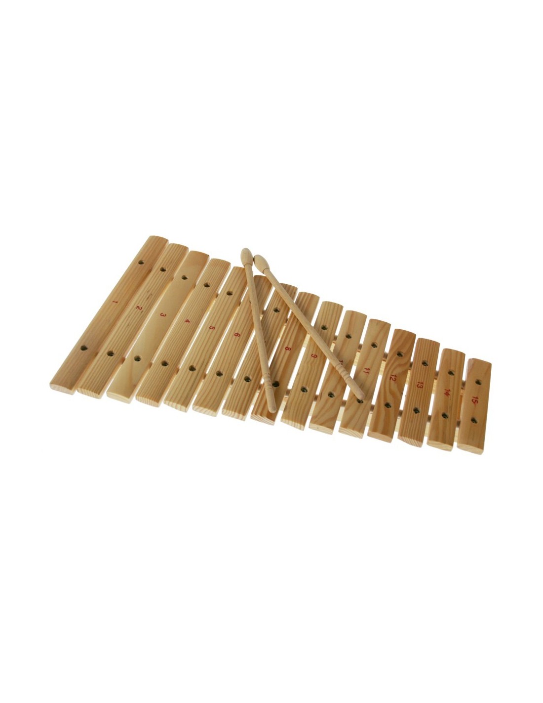 Montloxs Instrument de musique 8 notes xylophone en bois comprend 2 maillets en bois pour enfants enfants jouets musicaux éducatifs 