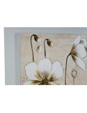 Cuadro de madera con pintura al óleo flores