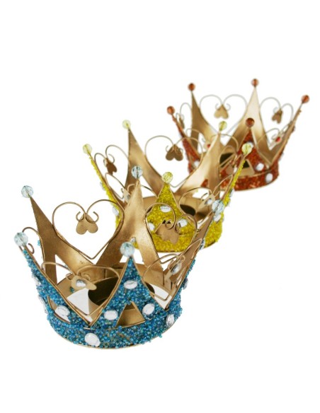 Set de 3 coronas de Reyes portavelas