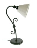 Lámpara de sobremesa metal color negro decoración estilo vintage
