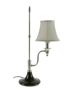 Lámpara de sobremesa base de madera y metal estilo vintage para decoración hogar. Medidas: 60x30x22 cm.