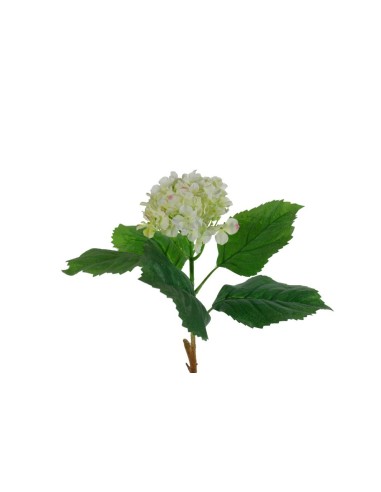 Fleur artificielle d'Hortensia Hortensia de couleur blanche et pétales de décoration de la maison en tissu