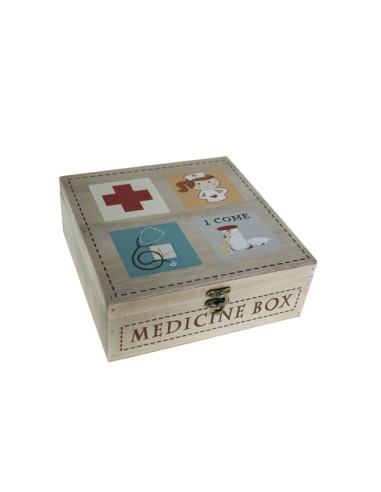 Caja de madera para medicinas original regalo