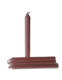 Espelma bàsica de color rosa recta per col·locar en gerros i canelobre