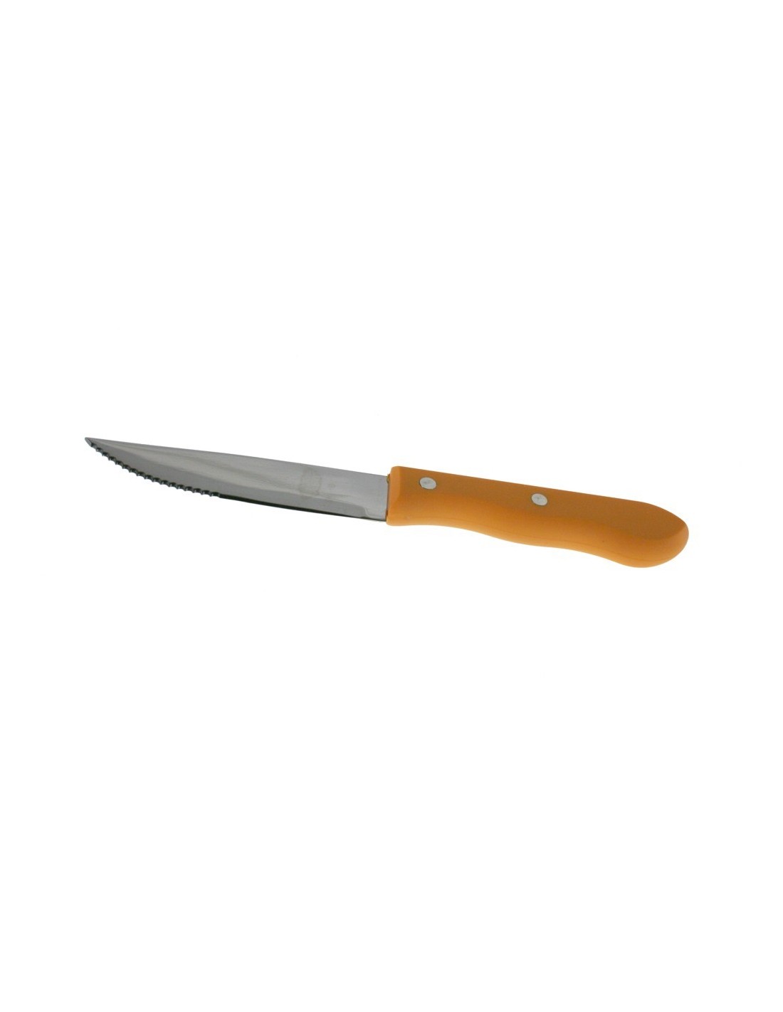 Cuchillo con hoja de sierra con mango color amarillo para cocina útil para menaje cocina ideal para regalo