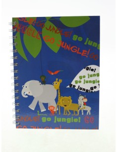 Libreta infantil jungla hojas rayadas