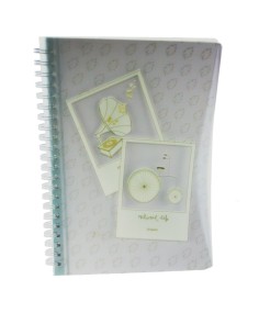 Reliure à anneaux pour enfants Couverture rigide avec illustration feuilles lignées A4 2