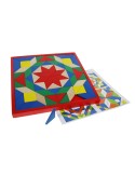 Puzzle de mosaico en madera multicolor juego clásico de mesa puzle infantil para creatividad y motricidad