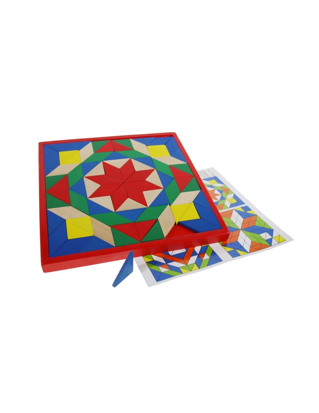 Puzzle de mosaico en madera multicolor juego clásico de mesa puzle infantil para creatividad y motricidad