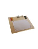 Tabla de madera laminada para dibujar con accesorios manualidades creativas para niño niña