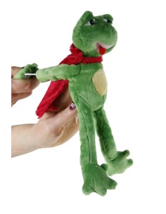 Grenouille volante avec cape rouge 2