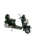Rèplica de moto vespa scooter en metall color negre. Estilo vintage