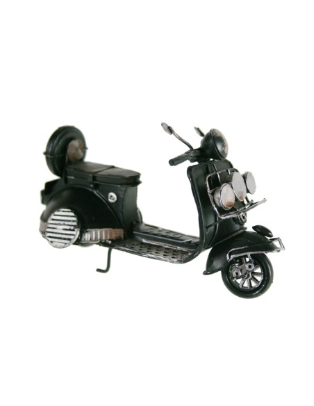 Moto Vespa scooter color negre rèplica. Mesures: 12x18x7 cm.