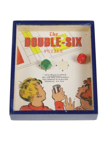 Jeux d'adresse en coffret bois bleu petit jeu de poche, jeu traditionnel de voyage