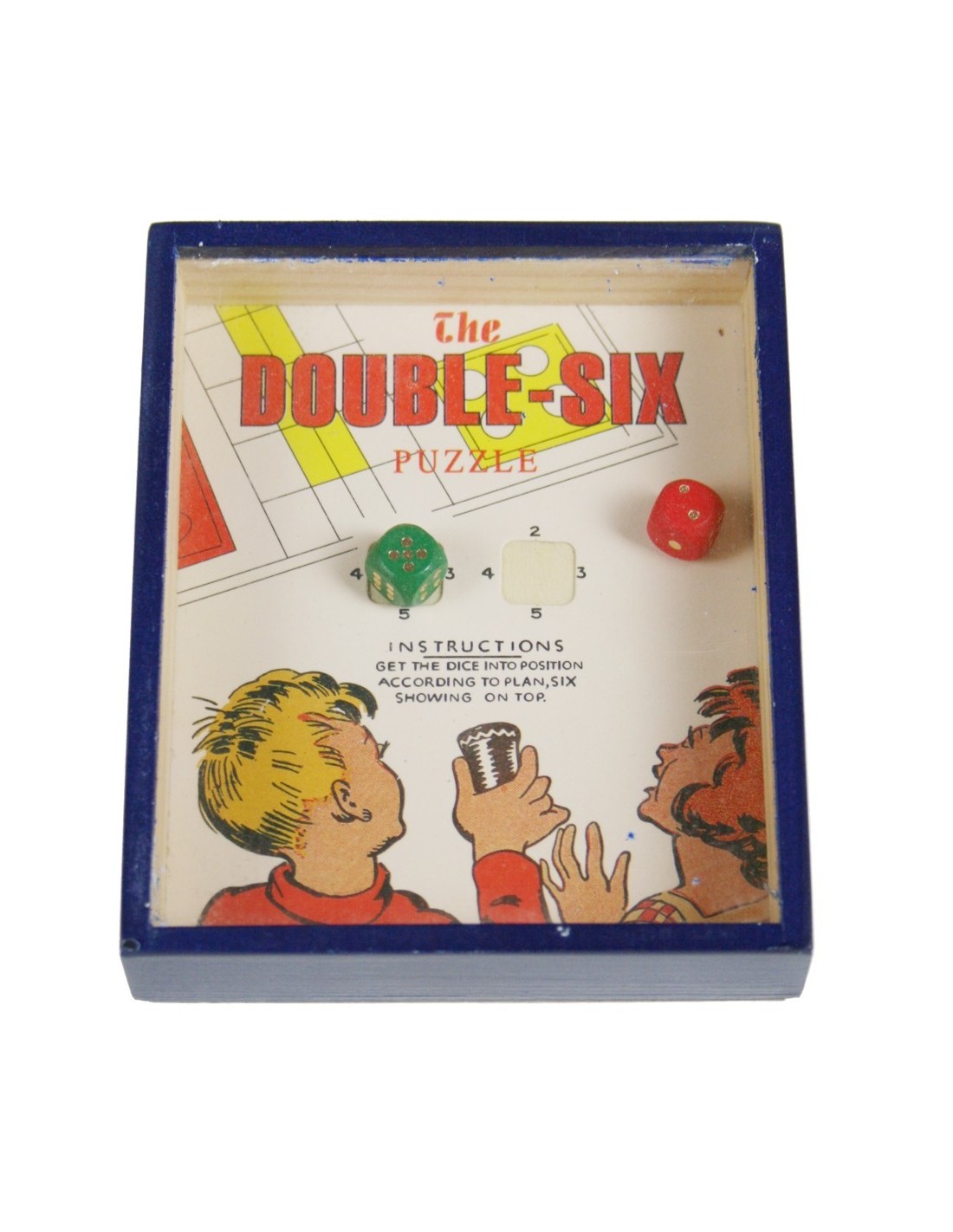 Jeux d'adresse en coffret bois bleu jeu de poche de voyage