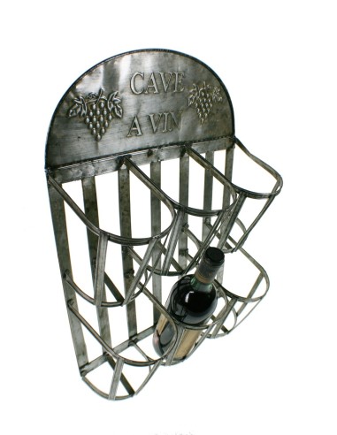 Casier à vin en métal pour accrocher des meubles de décoration de style vintage casier à vin 6 bouteilles