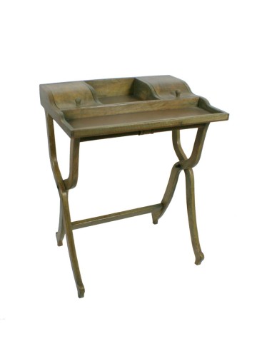 Mueble auxiliar escritorio de madera maciza de color roble estilo vintage 