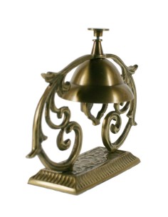 Timbre de Hotel de Sobremesa en Metal Decoración Hogar Estilo Vintage. 2