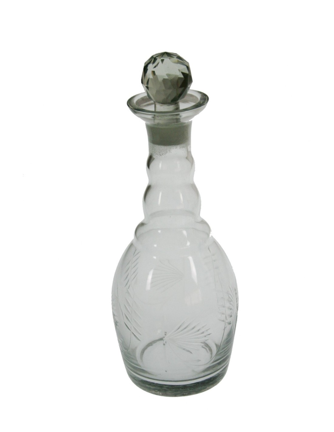 Ampolla de vidre clàssica amb detalls en relleu