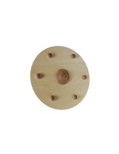 Bouclier Viking en bois bicolore, accessoire de jeu et costumes d'époque pour garçons et filles 2