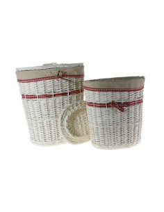 Canasto Cesto Lavandería Grande de Mimbre Blanco para Ropa Elegancia y Funcionalidad en tu Hogar. 2
