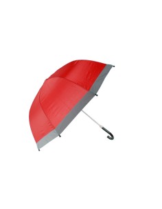 Paraguas infantil color rojo para niños con borde reflector para ser visibles en la oscuridad Regalo de cumpleaños aniversario
