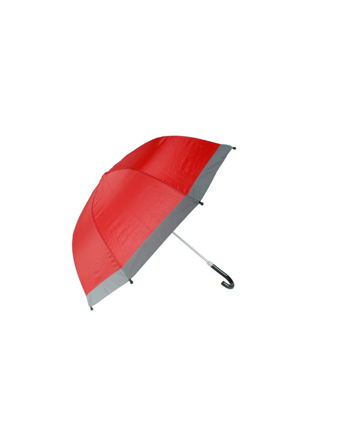 Paraguas infantil color rojo para niños con borde reflector para ser visibles en la oscuridad Regalo de cumpleaños aniversario