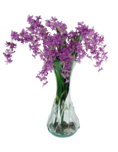 Jarrón de Vidrio Tallado Grande de Estilo Clásico y vintage para la decoración de tu Hogar.