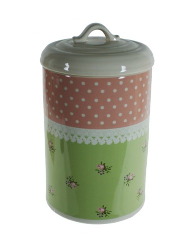 Bote de cocina de cerámica decorado estilo vintage menaje de cocina