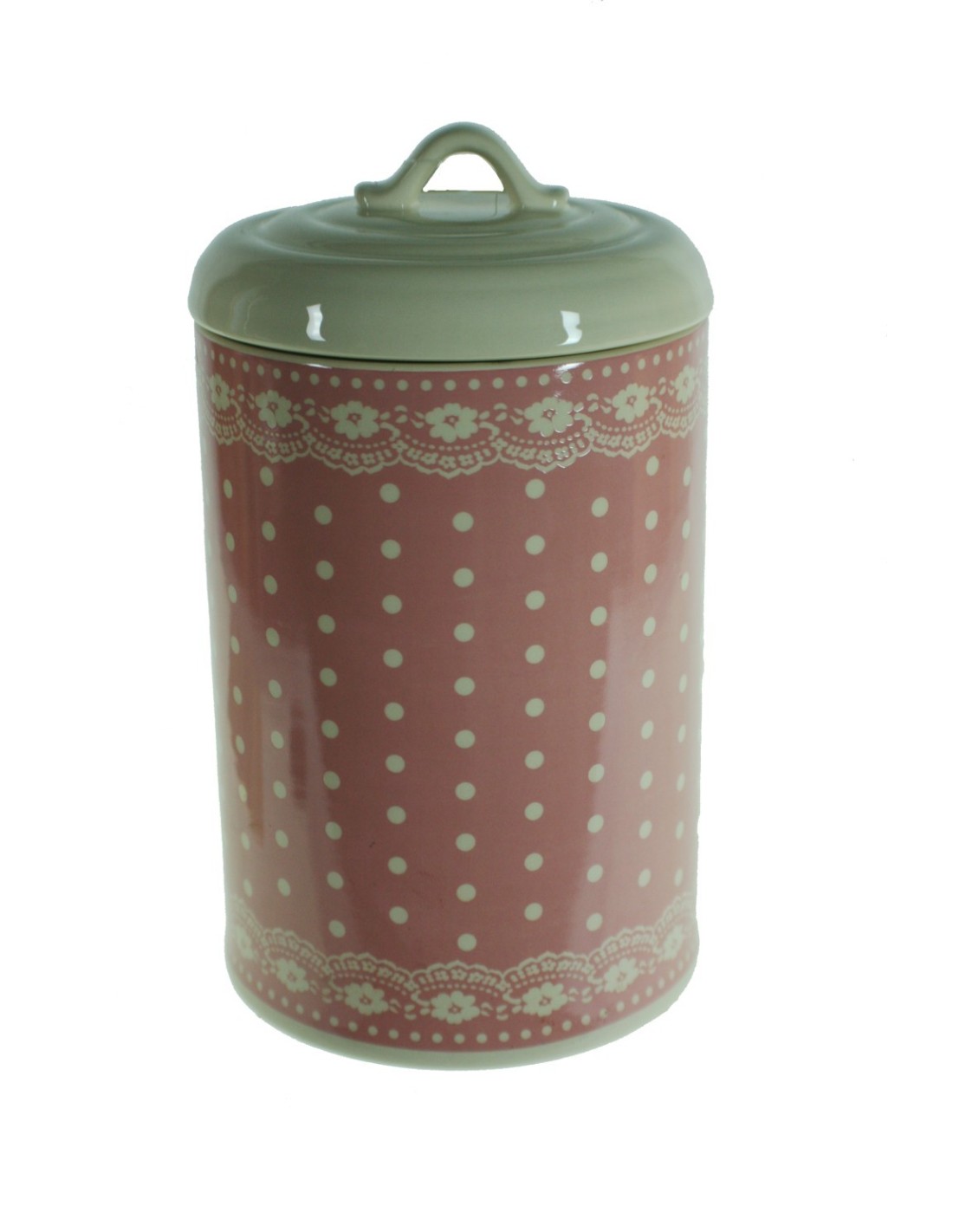 Bote de cocina de cerámica decorado estilo vintage menaje de cocina