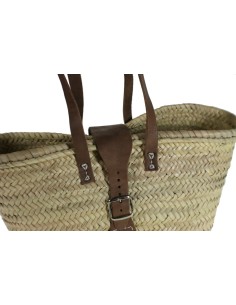 Bolso mallorquín con hebilla y asa de hoja de palma 2
