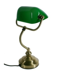 Étude de lampe de bureau de banquier vintage et décoration de maison de travail  2